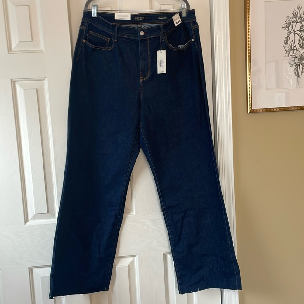 Judy Blue 20W High Waisted Straight Leg Dark Wash Denim NWT